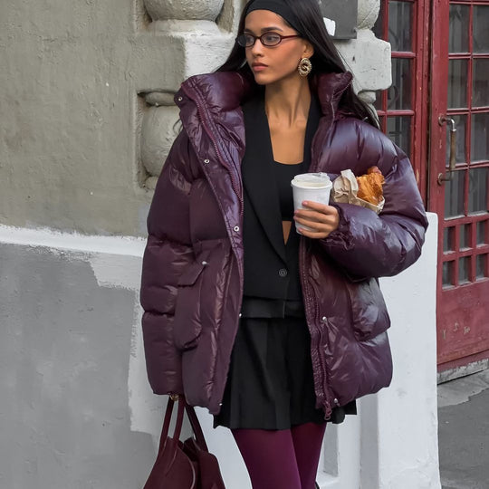 Damen warme Steppjacke R&B
