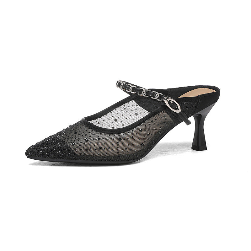 Damen Elegante Slingback-Pumps mit modischen Applikationen R&B