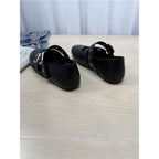 Damen Komfortable Ballerinas mit Schnallen R&B