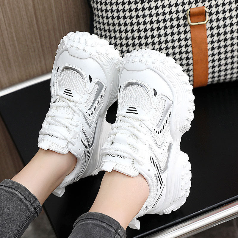 Damen sportliche Sneakers mit dämpfendem Komfort und atmungsaktiver Netzstruktur R&B