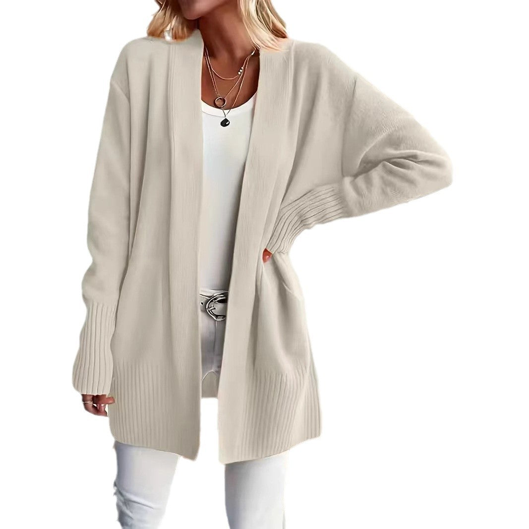 Damen Offener Strickmantel im lässigen Stil R&B