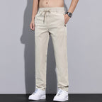 Herren Sportliche Freizeithose mit verstellbarem Kordelzug und seitlichen Reißverschlusstaschen R&B