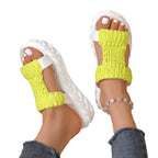 Damen trendige Badesandalen mit hoher rutschfester Sohle R&B