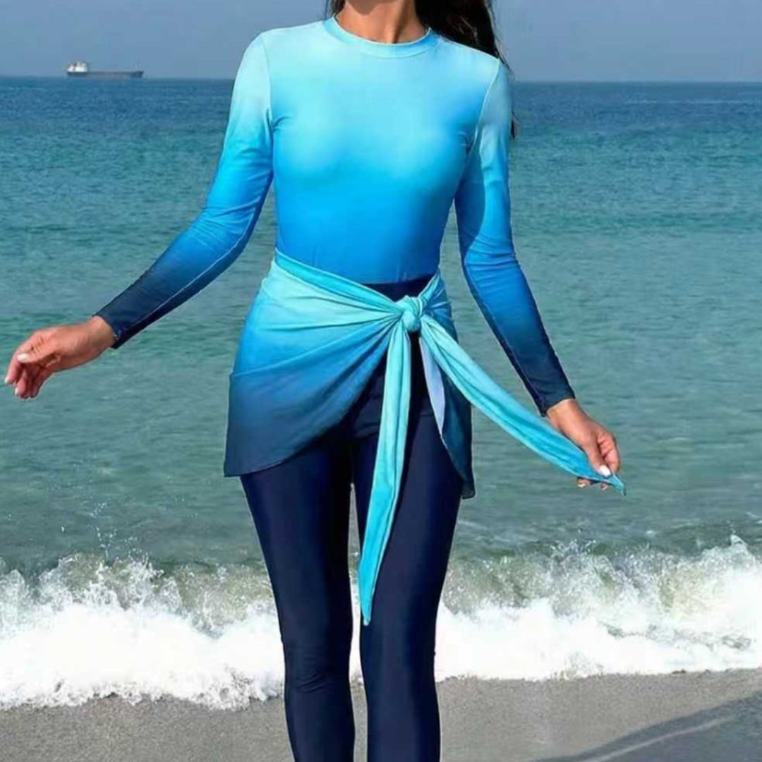 Damen Modischer Surfanzug mit eleganten Wickeldetails R&B