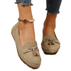 Damen Mokassins mit modischem Quasten-Detail und bequemer Sohle R&B