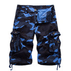 Herren taktische Cargoshorts mit multifunktionalen Taschen und verstellbarem Kordelzug