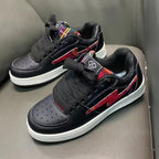 Damen Sportliche Sneakers mit zweifarbigem Obermaterial und trendigem Karomuster R&B