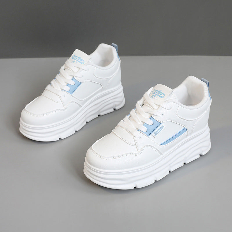 Damen modische Plateau-Sneaker mit dämpfendem Sohlenprofil und strukturiertem Obermaterial R&B