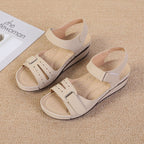 Damen Komfortable Keilsandalen mit verstellbaren Riemen und ergonomischem Fußbett R&B