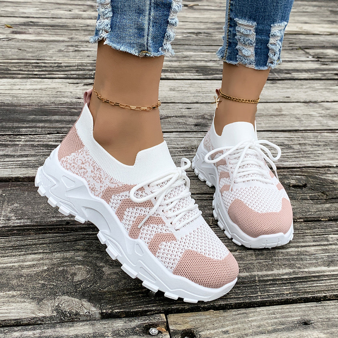 Damen atmungsaktive Lauf-Sneaker mit flexibler Sohle R&B