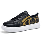 Damen Sneakers mit coolem Skull-Design und gepolsterter Sohle