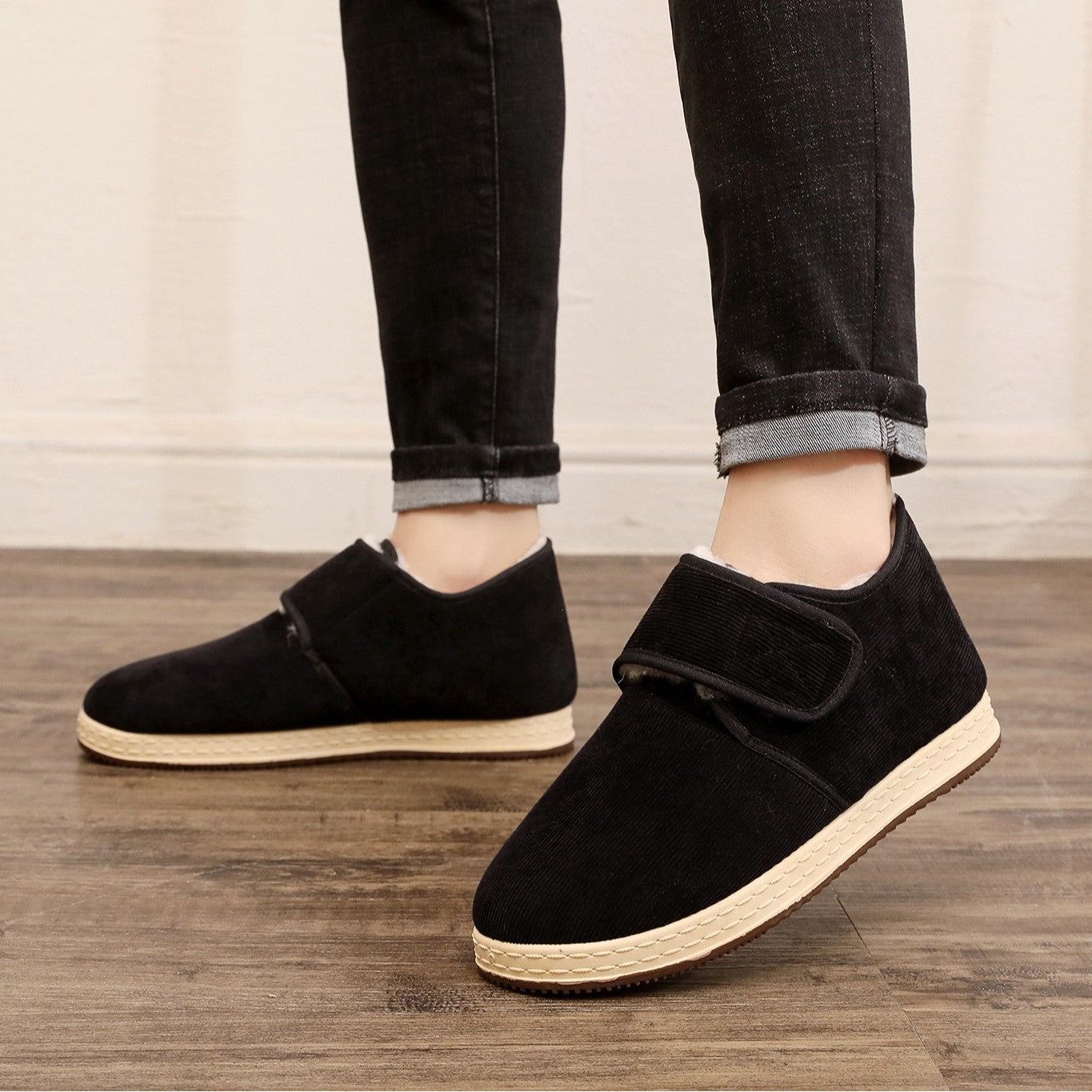 Damen Bequeme Hausschuhe mit kuscheligem Innenfutter und flexibler Sohle R&B
