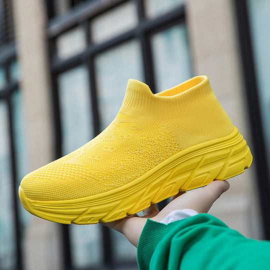 Damen Hochleistungs-Sneaker mit flexiblem Strick-Obermaterial und dämpfender Sohle R&B