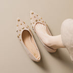Damen Ballerinas mit funkelnden Details und schicker Sternenhimmel-Applikation