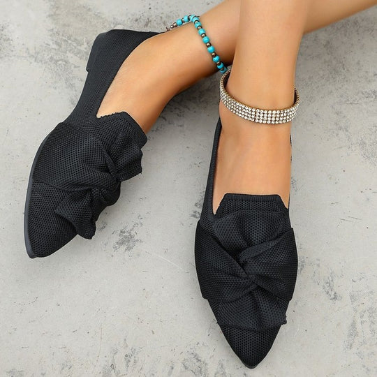 Damen Ballerinas mit großem Schleifendetail R&B 1780917992