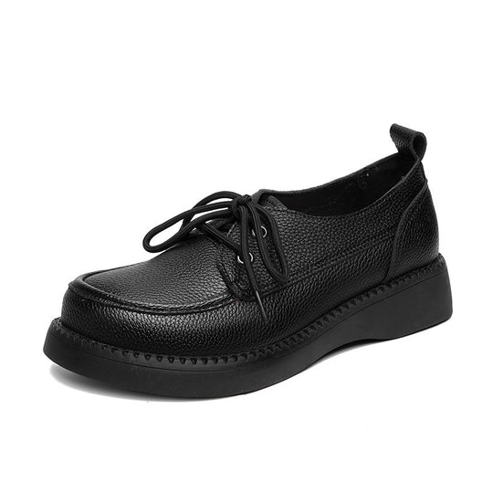 Damen Bequeme Schnürschuhe aus hochwertigem Leder mit ergonomischem Fußbett R&B
