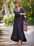 Damen Maxikleid mit Knöpfen und eleganten Ärmeln R&B