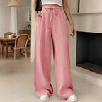 Damen Weite Freizeithose mit Kordelzug R&B