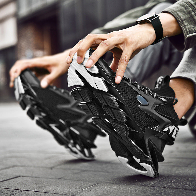 Damen Sportliche Traingsneakers mit atmungsaktiver Mesh-Oberfläche und dämpfender Sohle R&B