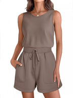 Damen Jumpsuit mit lässigem Schnitt und praktischen Taschen R&B
