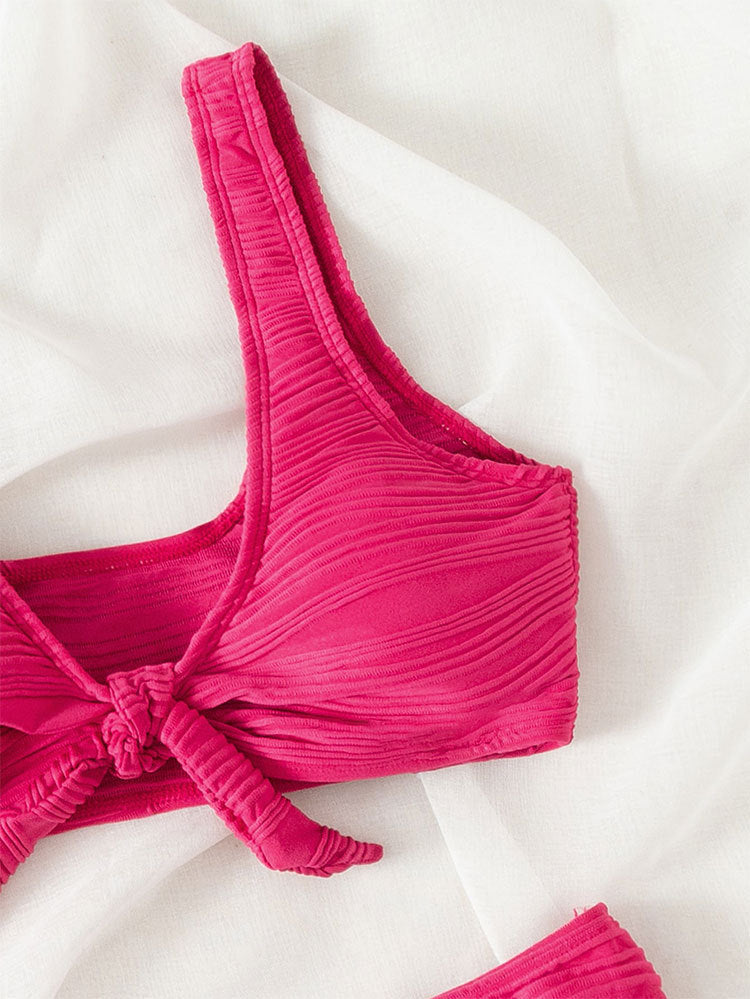 Damen Bikinislip mit modernem Rippendesign R&B