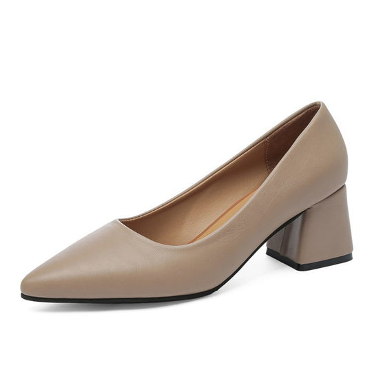 Damen elegante Pumps mit blockiertem Absatz R&B