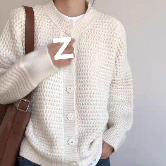 Damen Grobstrickjacke mit Knopfdetails und oversized Schnitt R&B
