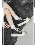 Damen Hohe Sneakers mit modischem Plateau und robustem Obermaterial