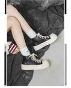 Damen Hohe Sneakers mit modischem Plateau und robustem Obermaterial