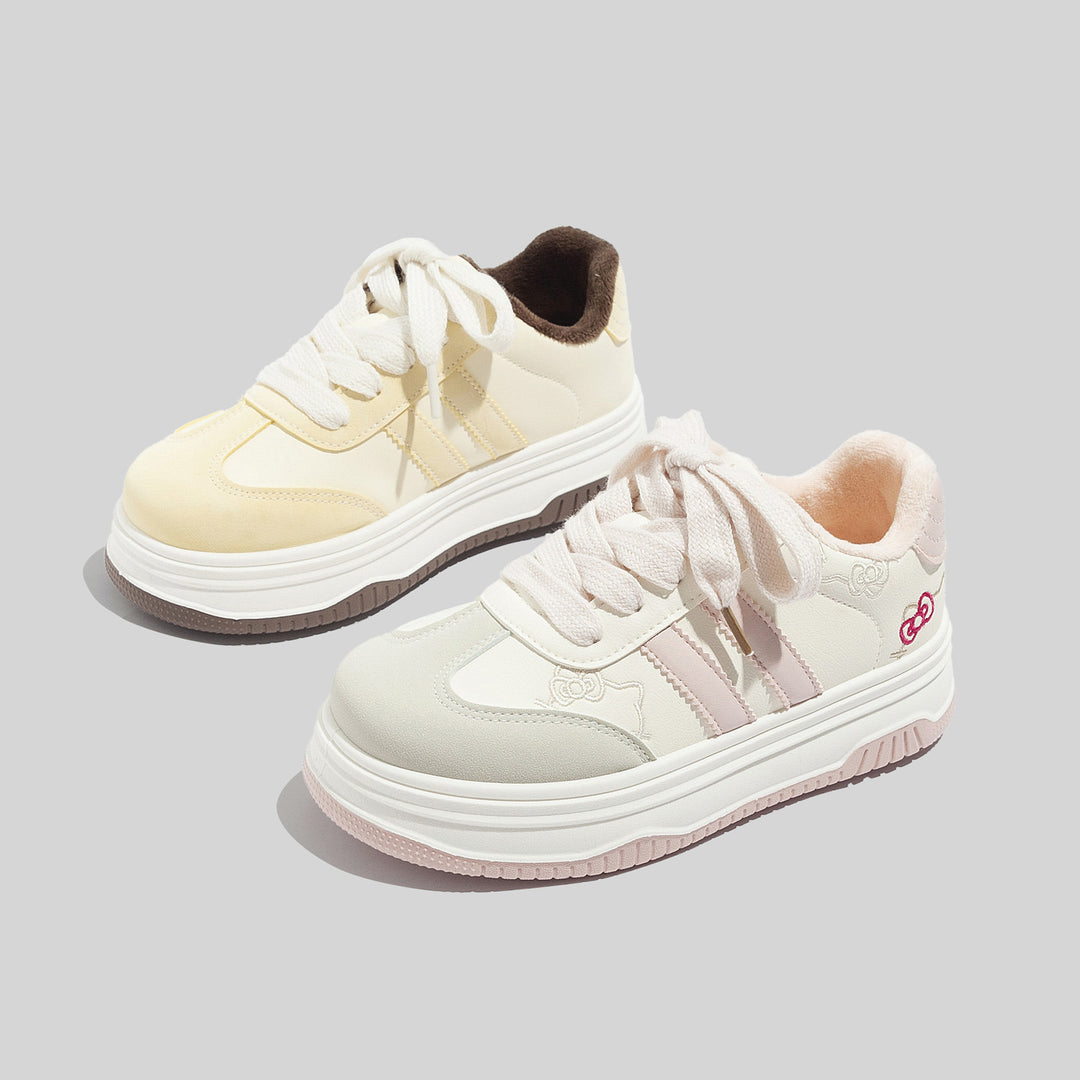 Damen Sportliche Sneaker mit weicher Innenpolsterung und blumigem Design R&B