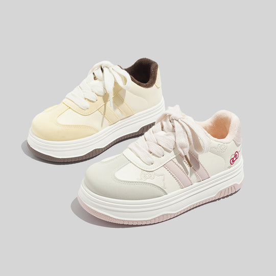 Damen Sportliche Sneaker mit weicher Innenpolsterung und blumigem Design R&B