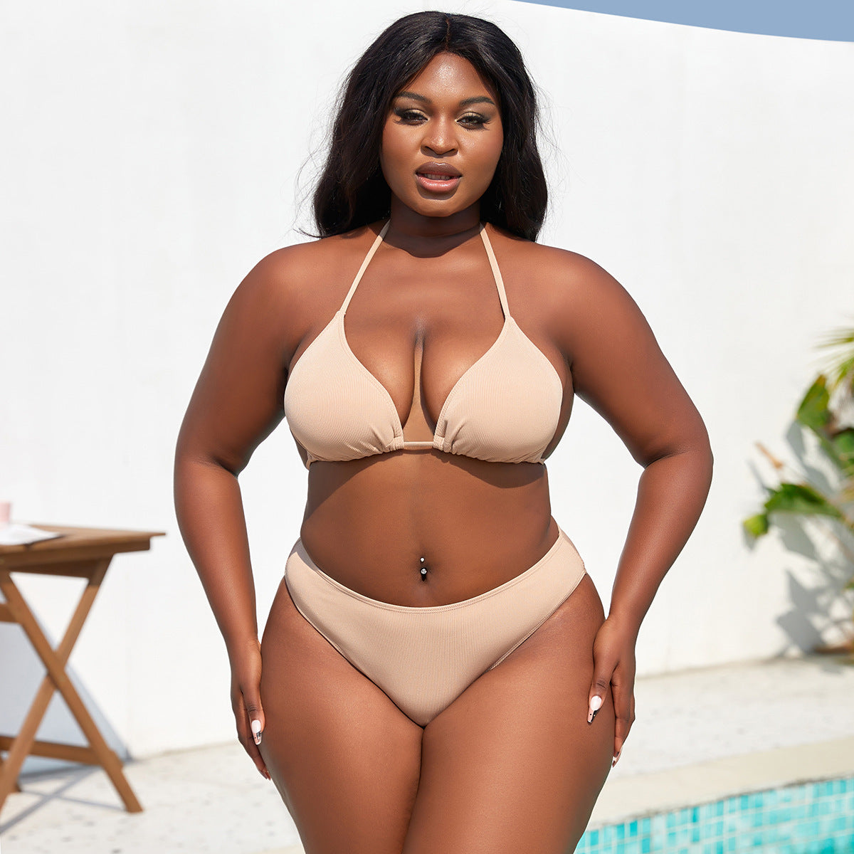 Damen Triangel-Bikini mit Rock