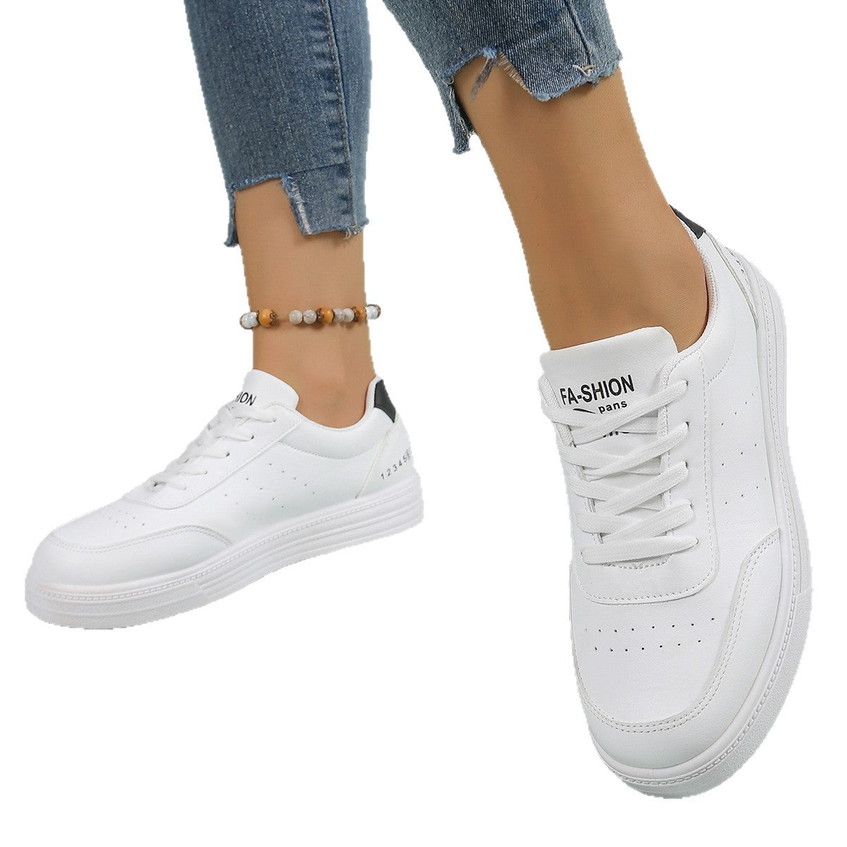 Damen modische Sneakers mit atmungsaktiver Oberfläche und bequemer Laufsohle R&B