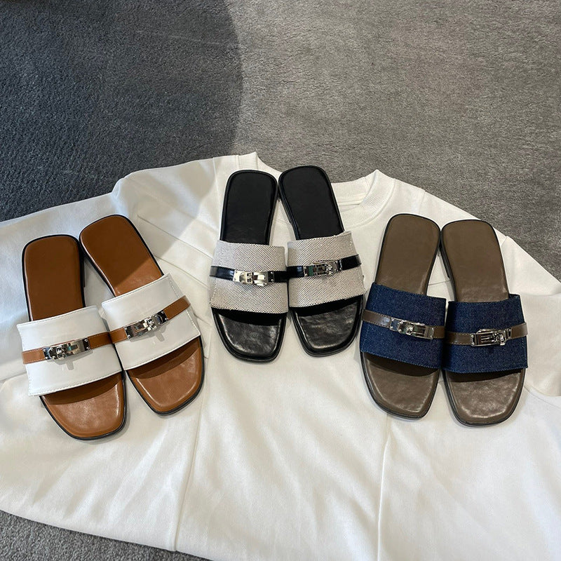 Damen elegante Sandalen mit modischem Riemendesign und strapazierfähiger Sohle R&B