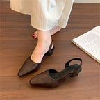 Damen elegante Slingback Pumps mit spitz zulaufendem Design R&B