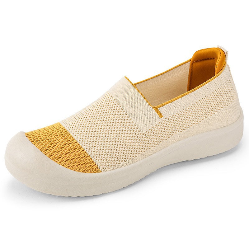 Damen Slip-On Sneakers mit elastischem Einstieg und atmungsaktivem Obermaterial R&B