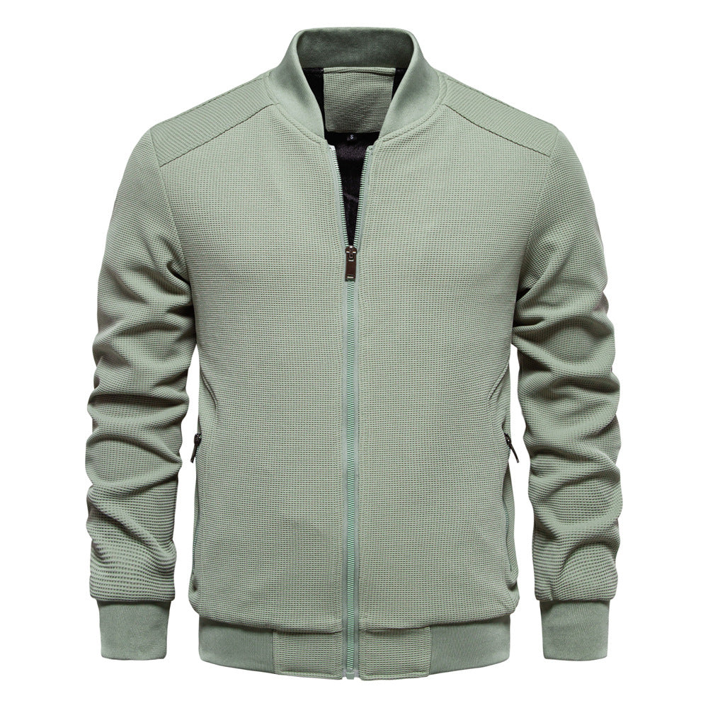 Herren modische Sportjacke mit atmungsaktivem Strukturdesign R&B
