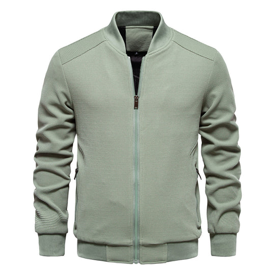 Herren modische Sportjacke mit atmungsaktivem Strukturdesign R&B