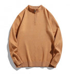 Herren gemütlicher Rollkragenpullover mit Reißverschluss R&B