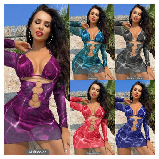 Damen Bademodekleid mit raffiniertem Cut-Out-Design R&B