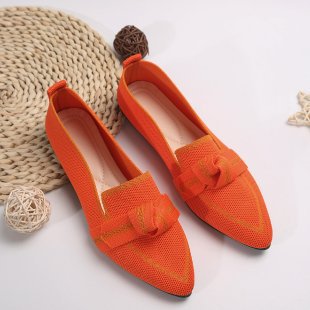 Damen elegante Slip-On Ballerinas mit modischem Knopfdetail R&B