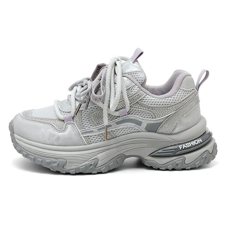 Damen Sportliche Sneakers mit atmungsaktivem Obermaterial und schockabsorbierender Sohle R&B