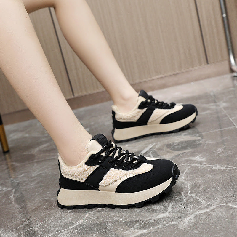 Damen Sportliche Sneakers mit Warmfutter und rutschfester Laufsohle R&B