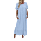Damen Maxi-Kleid mit praktischem Taschen-Design R&B