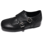 Damen elegante Schnallenschuhe mit feinen Perforationen R&B