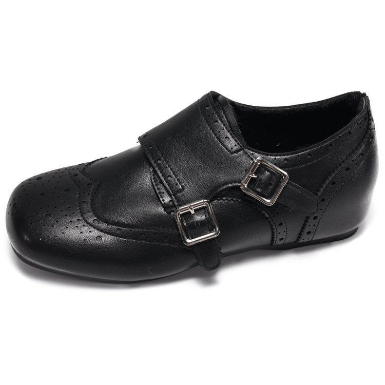 Damen elegante Schnallenschuhe mit feinen Perforationen R&B