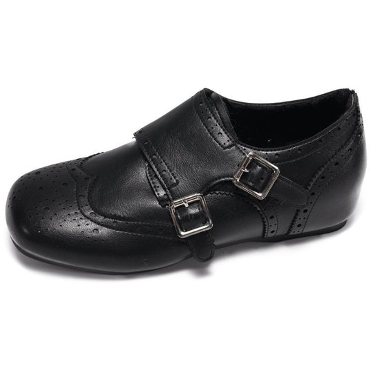 Damen elegante Schnallenschuhe mit feinen Perforationen R&B