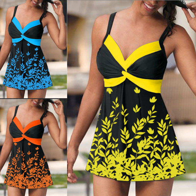 Damen modischer Strandkleid Badeanzug R&B