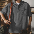 Herren Kurzarm-Polohemd mit praktischer Brusttasche und klassischem Kragen R&B