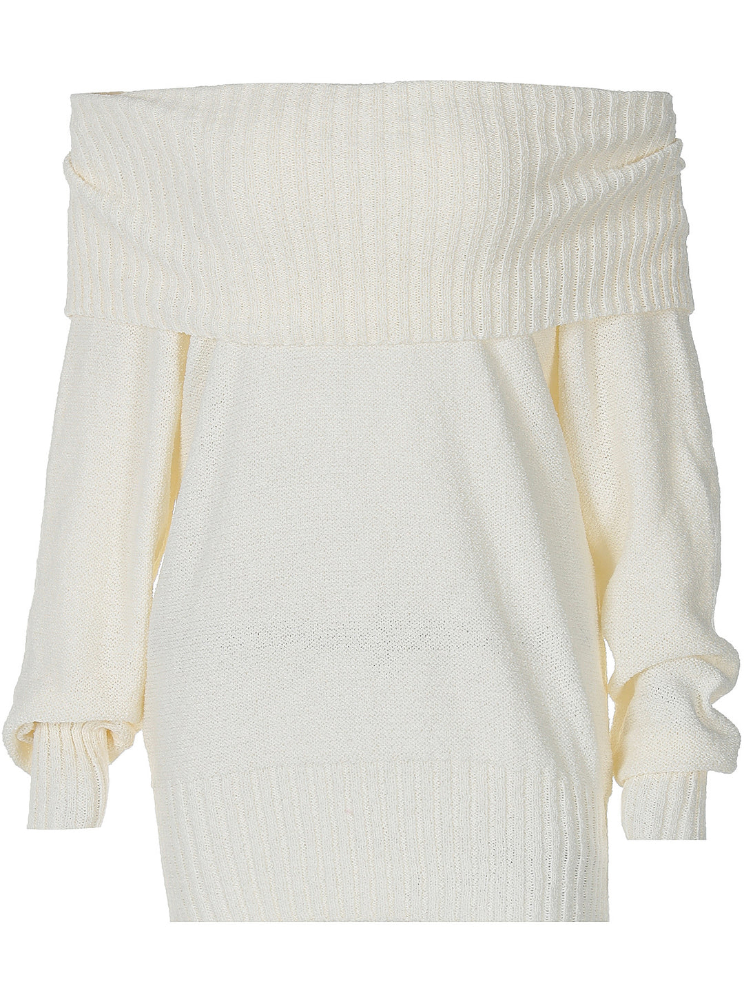 Damen Off-Shoulder Strickpullover R&B